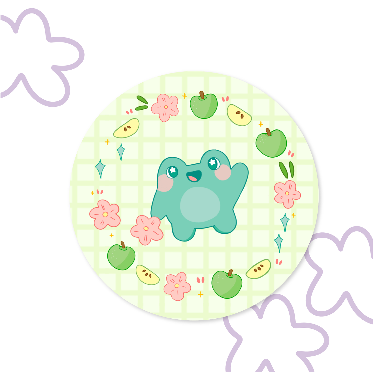 Apple Frog Coaster