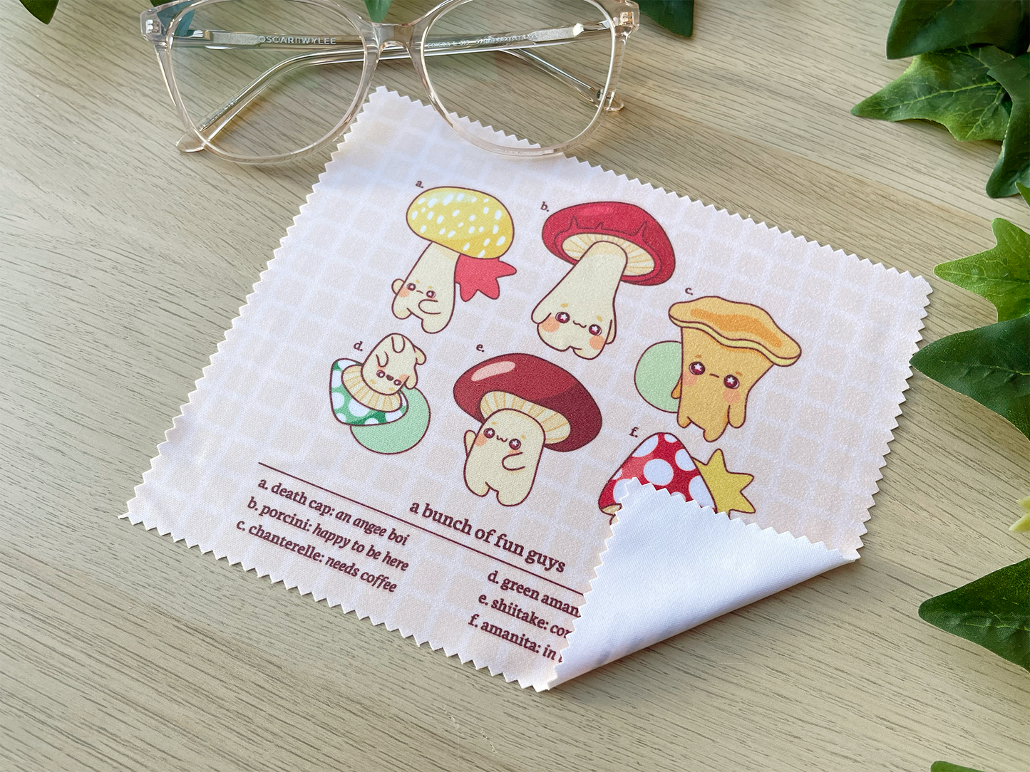 A Bunch of Fun Guys Lens Cloth