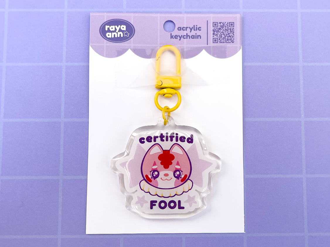 Certified Fool Acrylic Keychain