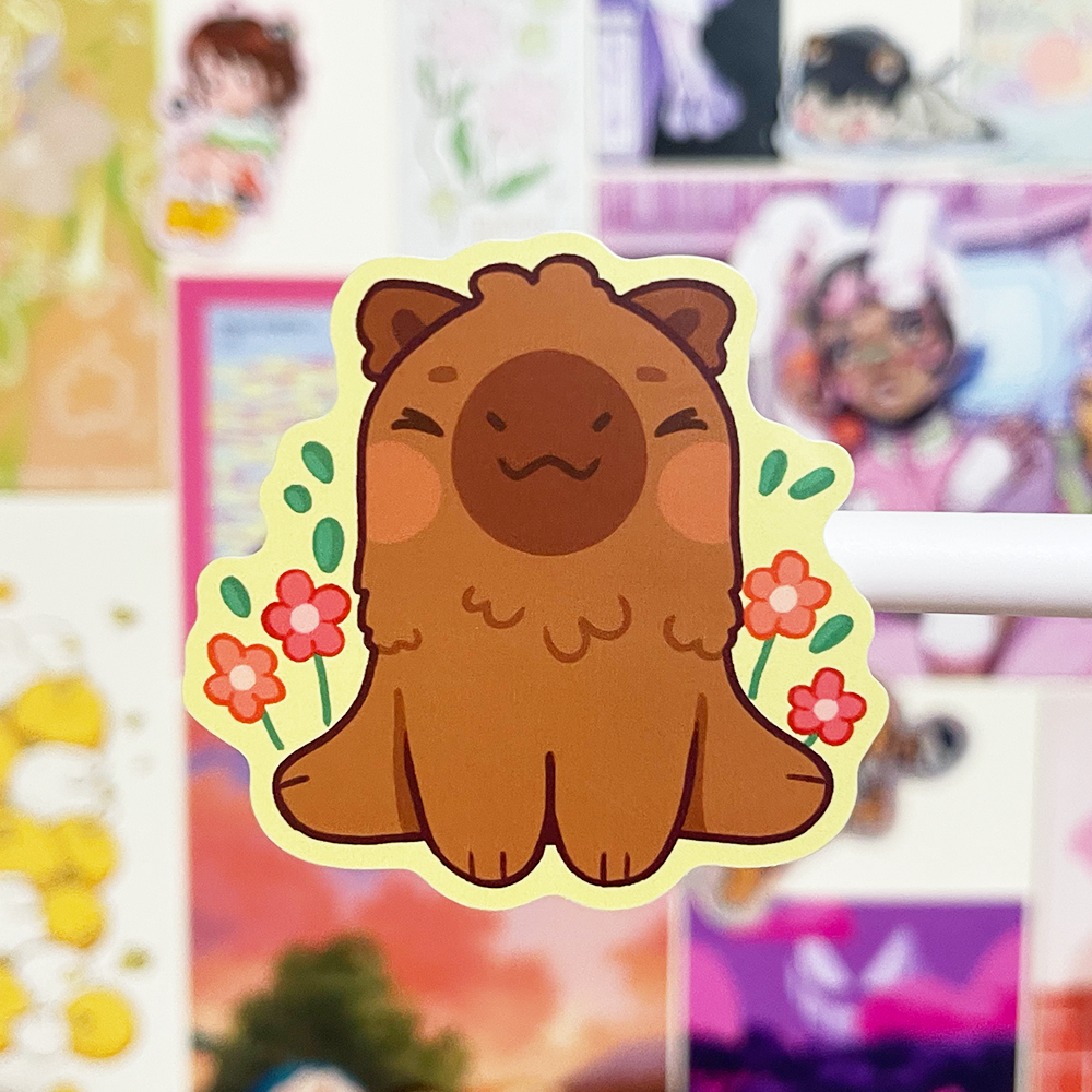 Flower Capy | Vinyl Sticker