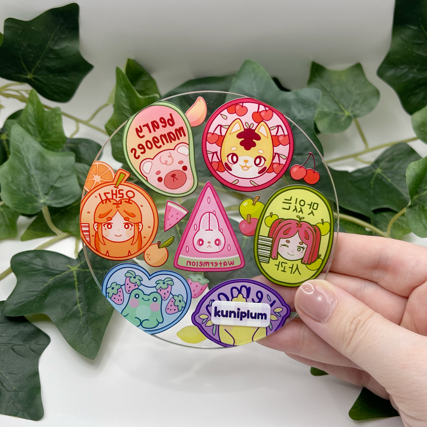 Fruit Stickers Acrylic Coaster