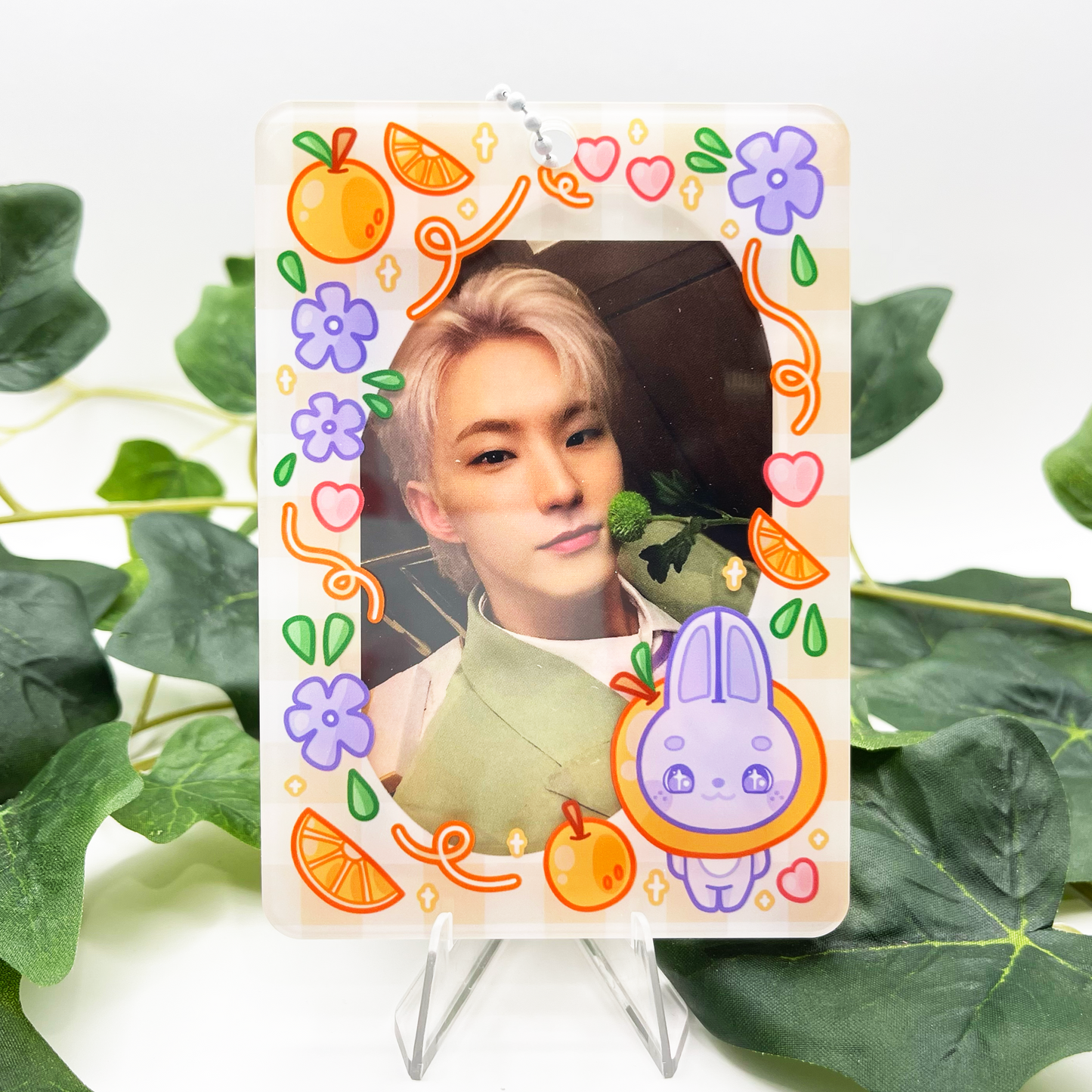 Orange Bunny Photocard Holder