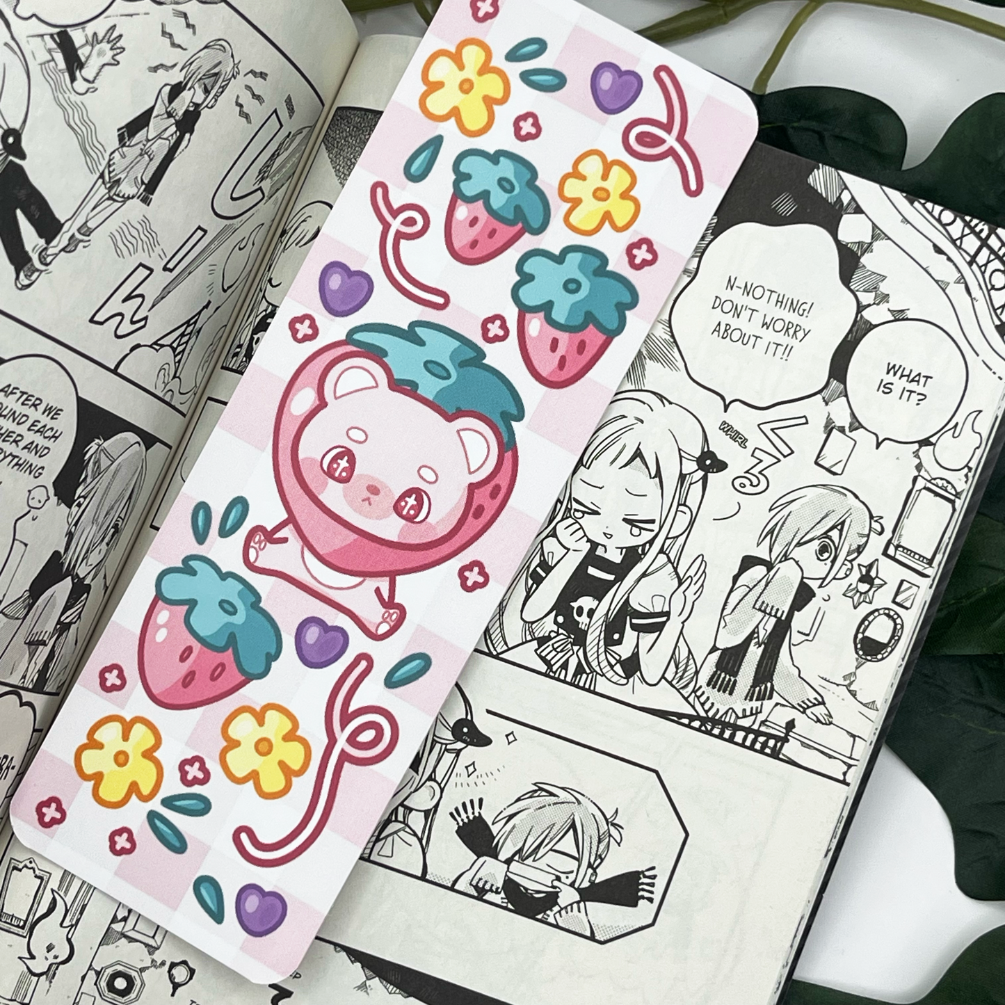 Strawberry Bear Bookmark