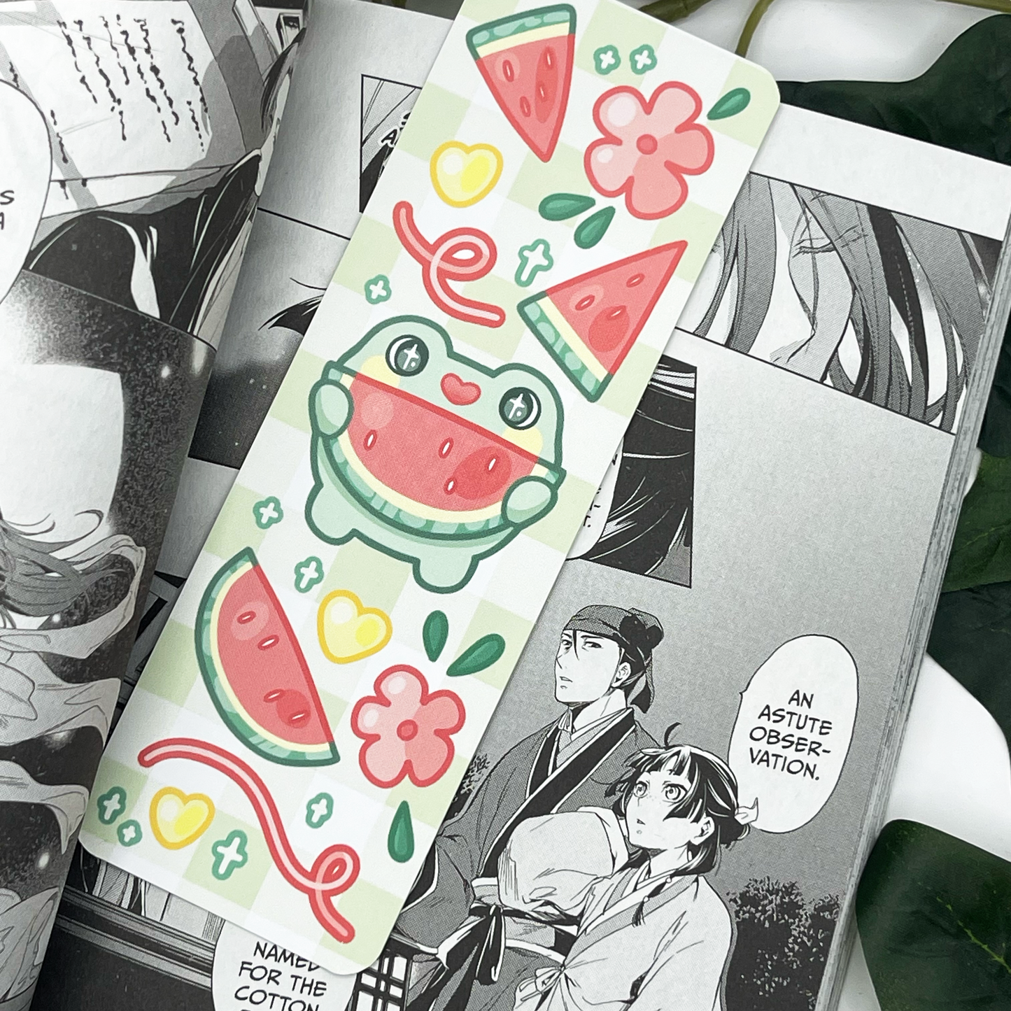 Watermelon Frog Bookmark