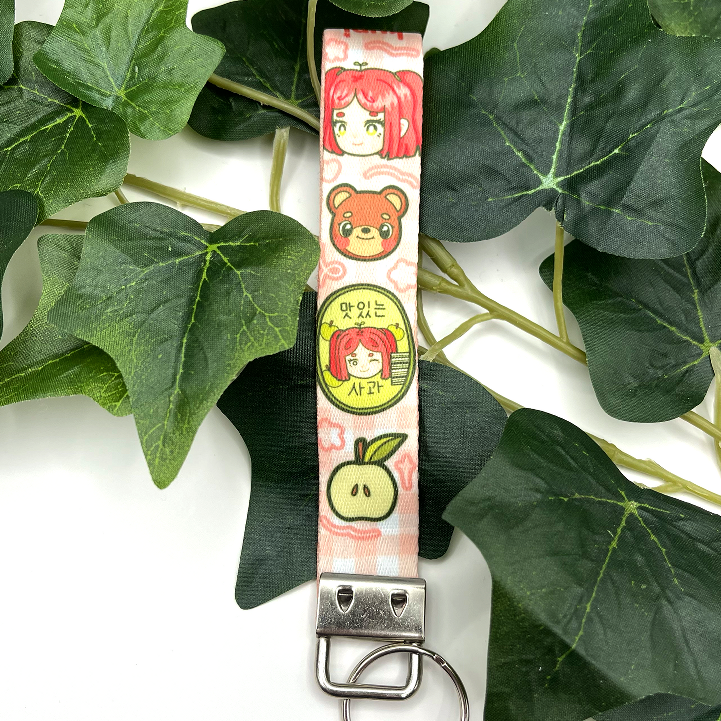 Apple Lanyard Keychain