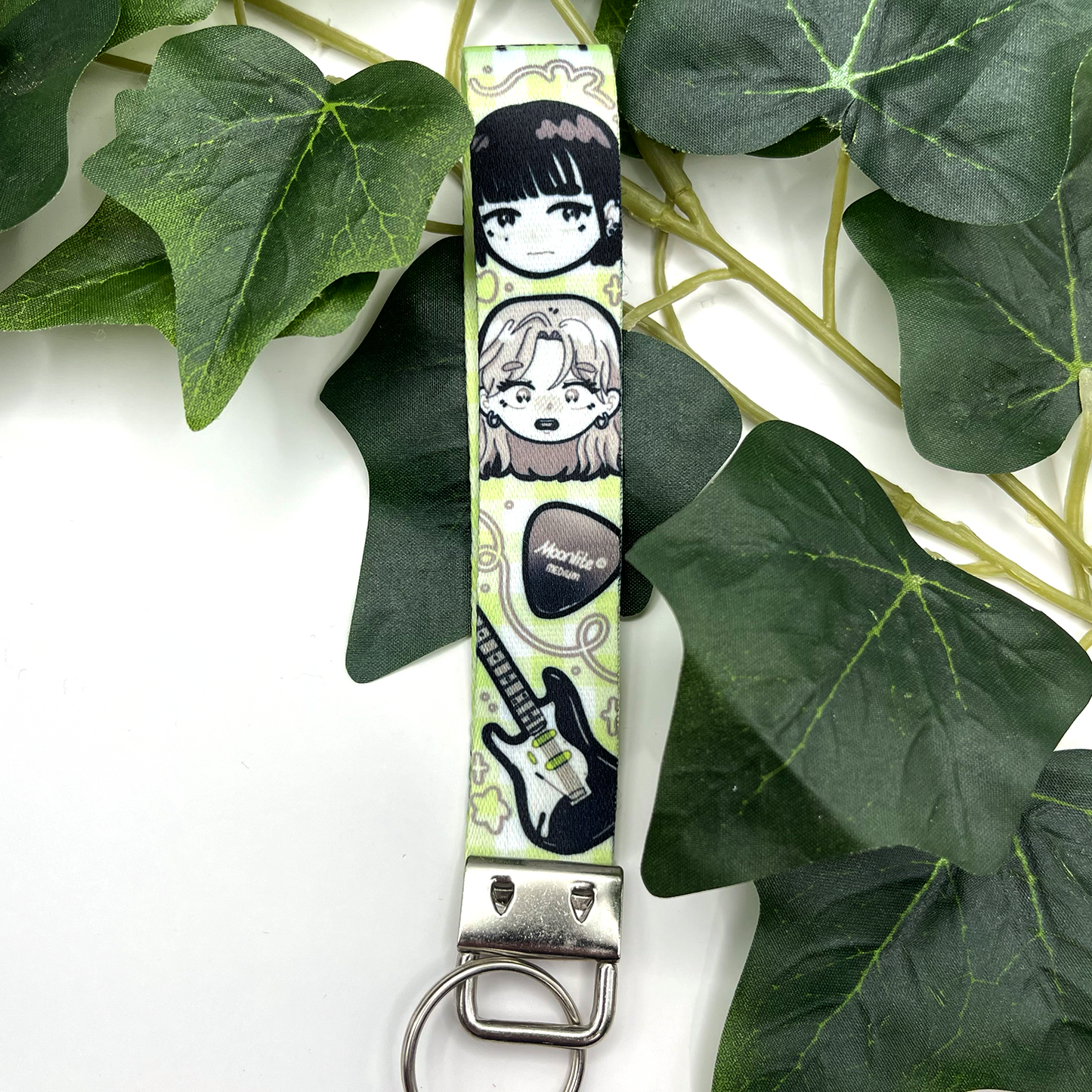 Green Yuri Lanyard Keychain