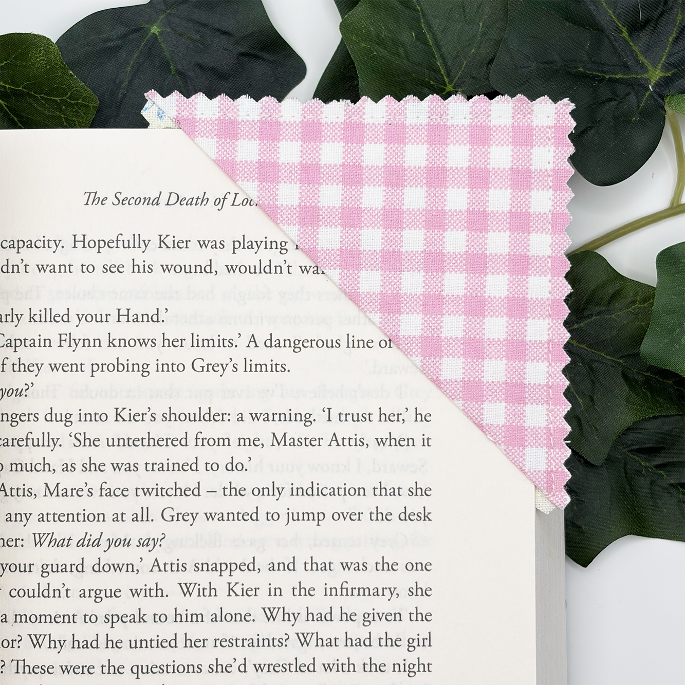 Fabric Corner Bookmark (Random Design)