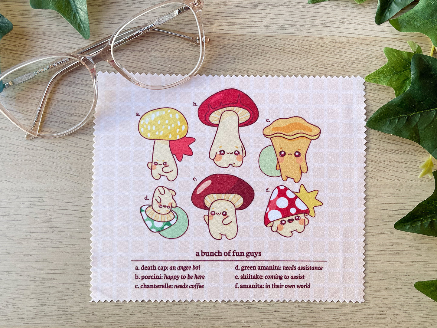 A Bunch of Fun Guys Lens Cloth