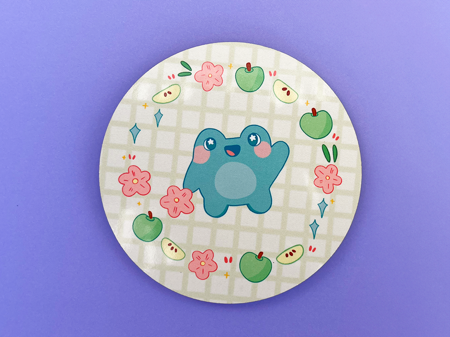 Apple Frog Coaster