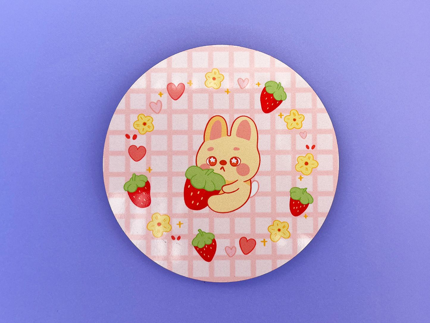 Strawberry Bunny Coaster