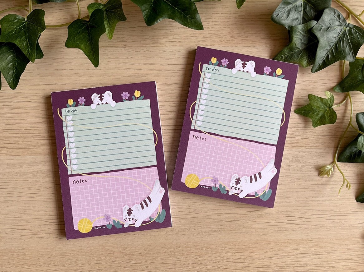 Tiger Organiser Notepad | A6 Planner Note Pad