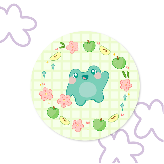 Apple Frog Coaster