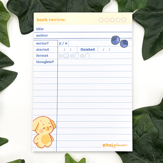 Book Review Notepad | Maple