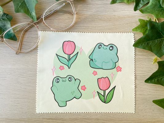 Tulip Frog Lens Cloth