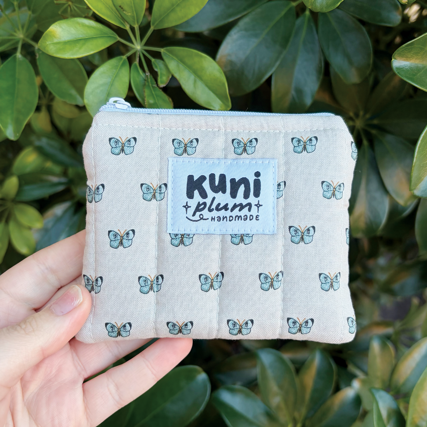 Butterfly Quilted Pouch Wallet