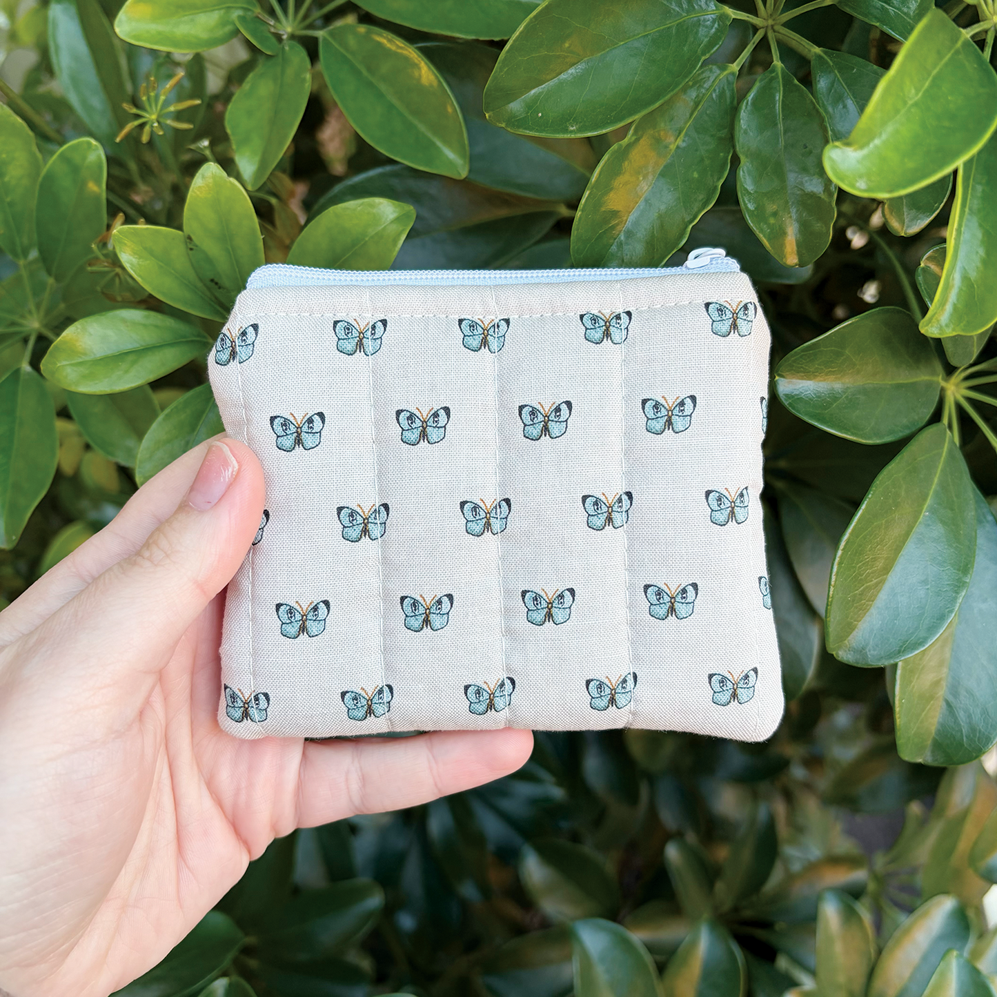 Butterfly Quilted Pouch Wallet