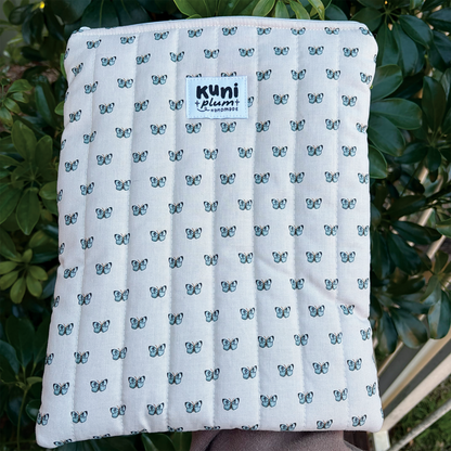 Large Butterfly Quilted Book Sleeve