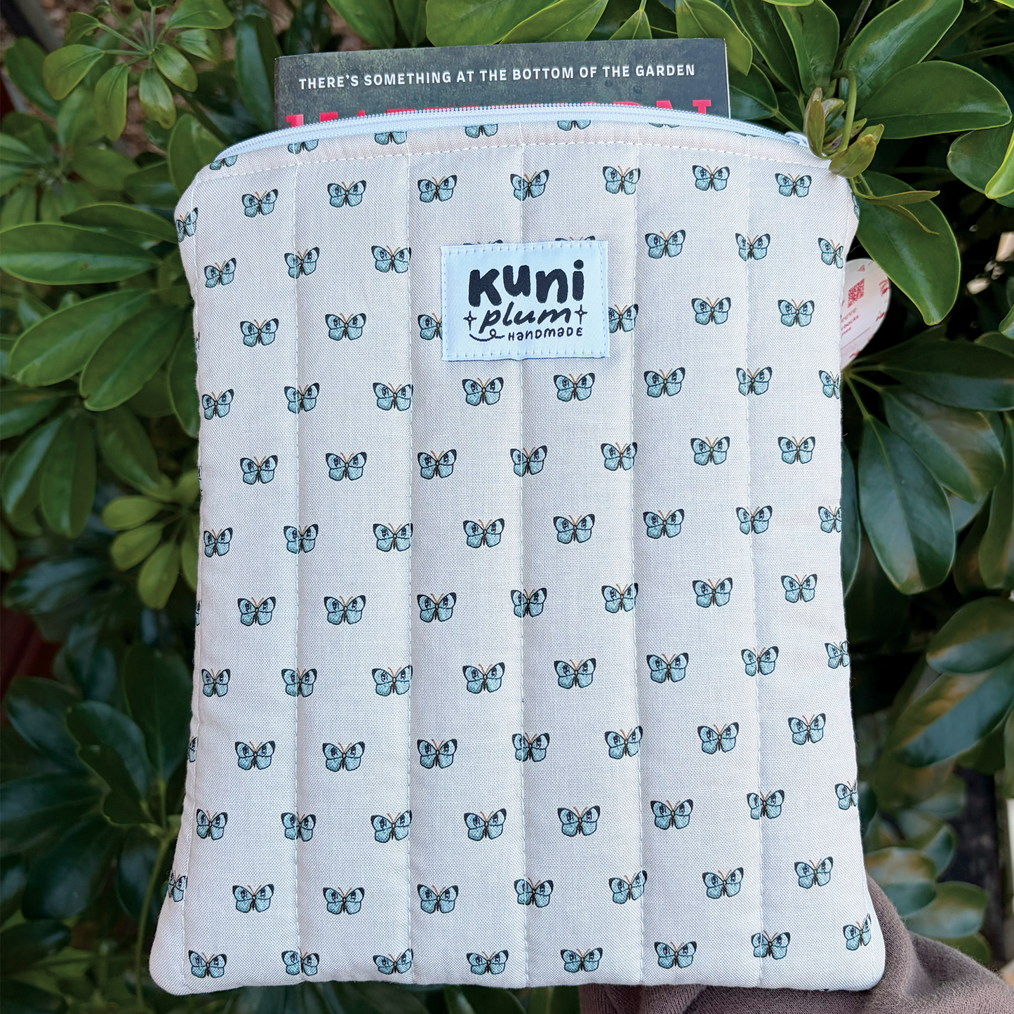 Small Butterfly Quilted Book Sleeve