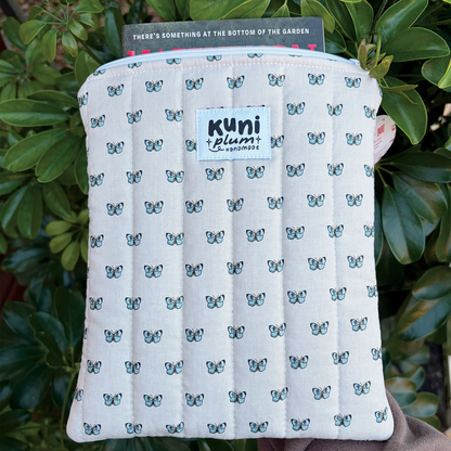 Small Butterfly Quilted Book Sleeve
