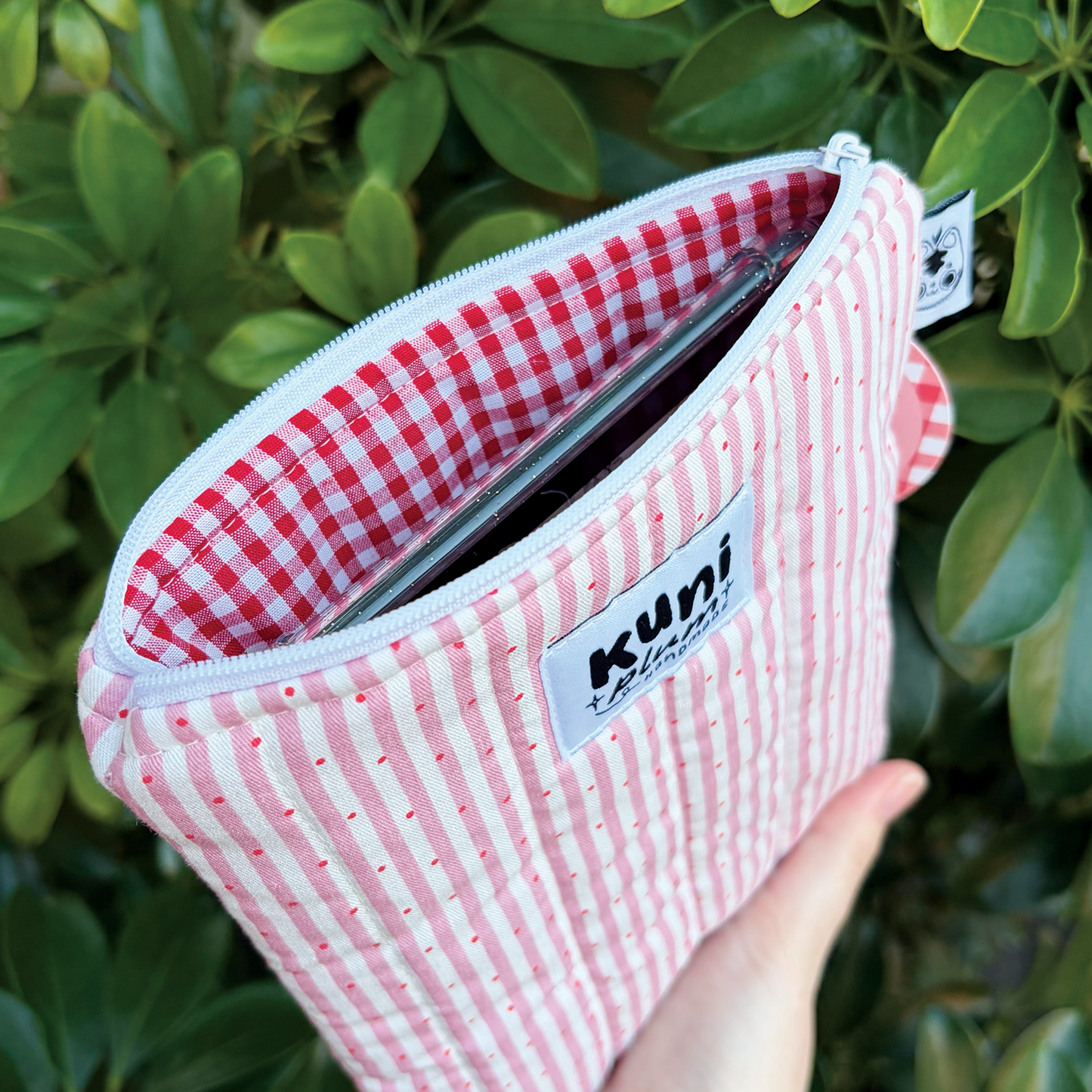 Pink Stripe Quilted eReader Sleeve