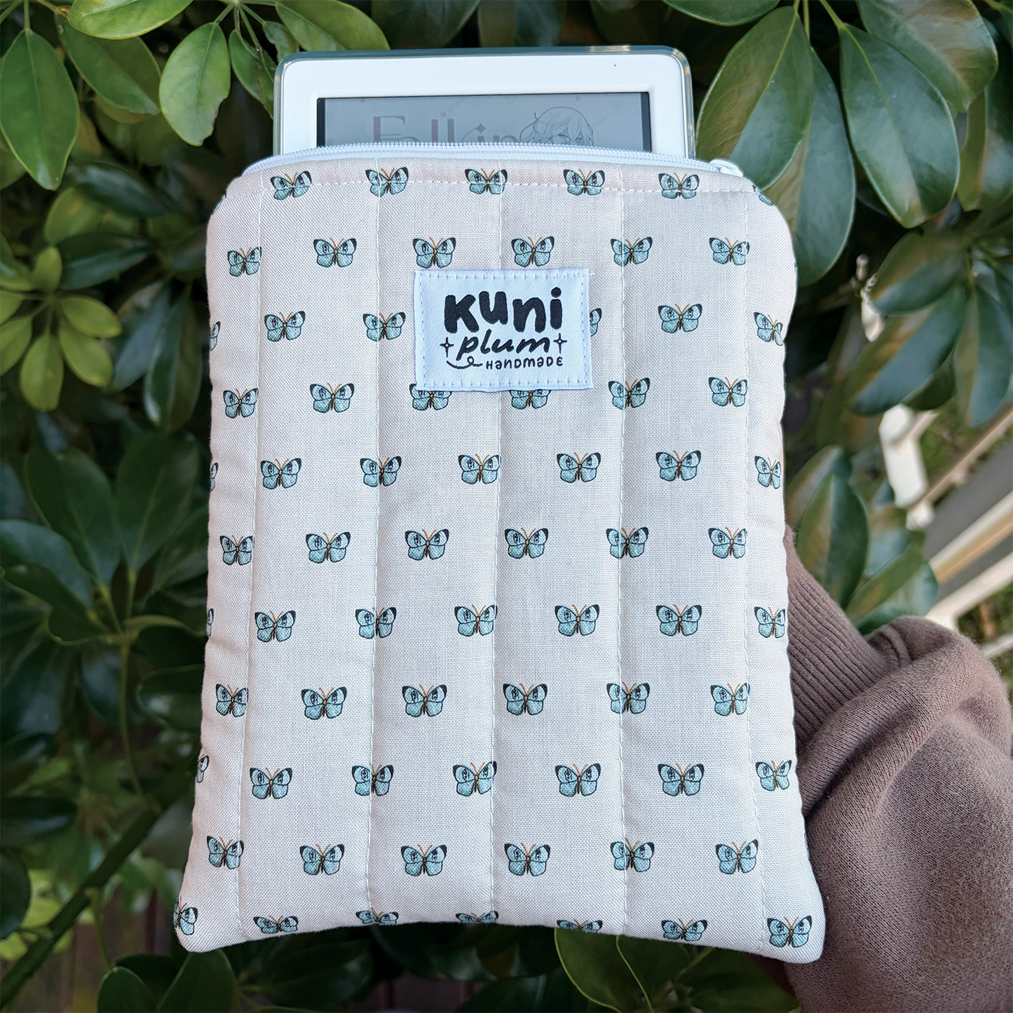 Butterfly Quilted eReader Sleeve