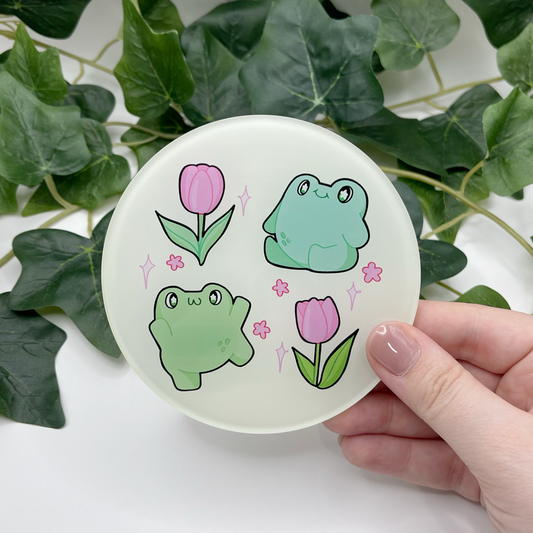 Tulip Frog Acrylic Coaster