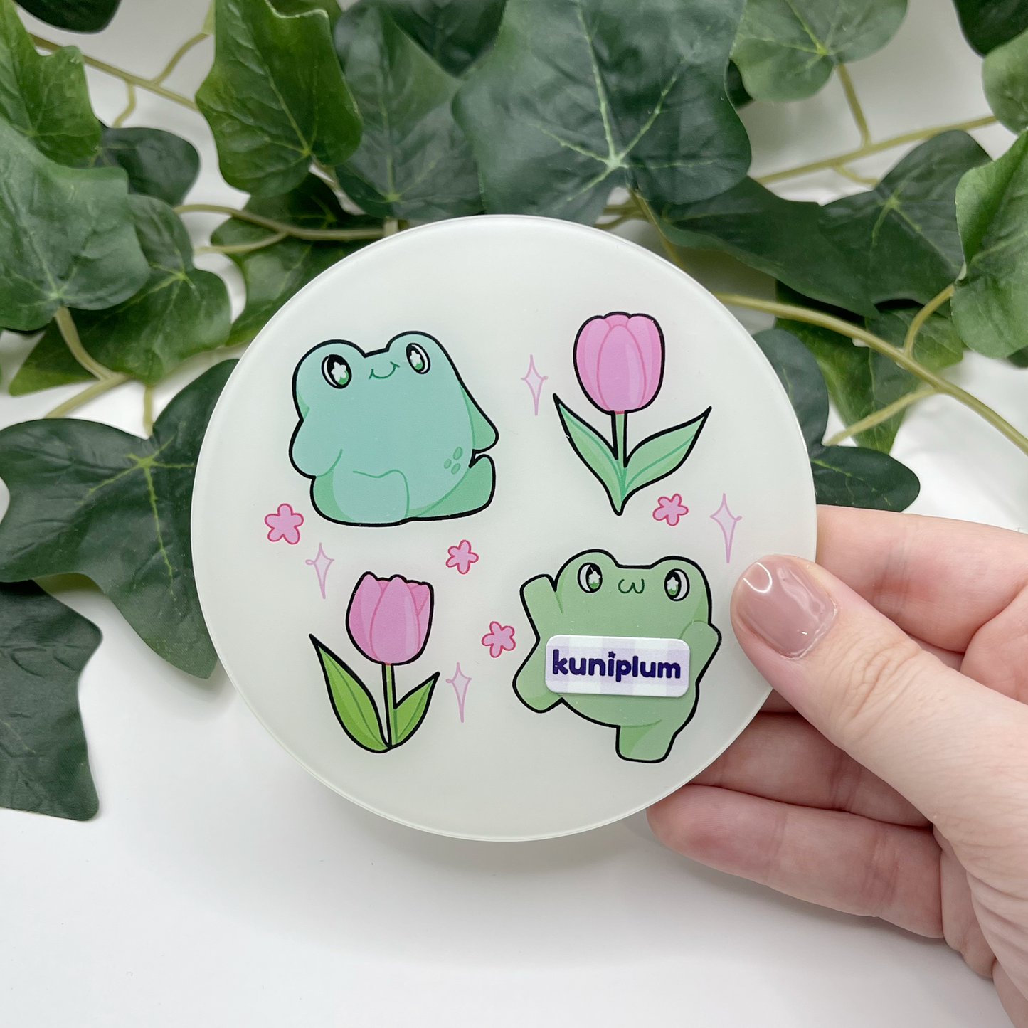 Tulip Frog Acrylic Coaster