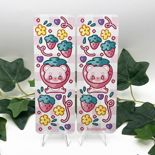 Strawberry Bear Bookmark
