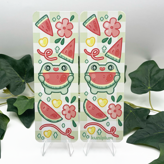 Watermelon Frog Bookmark