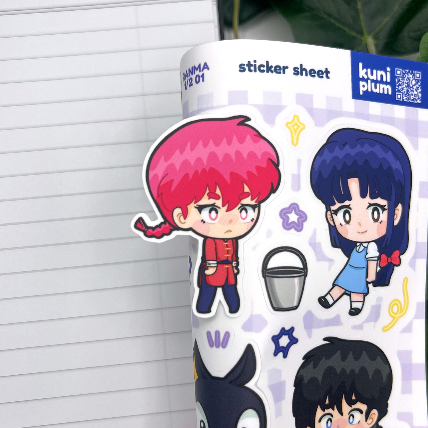 Ranma 1/2 Sticker Sheet