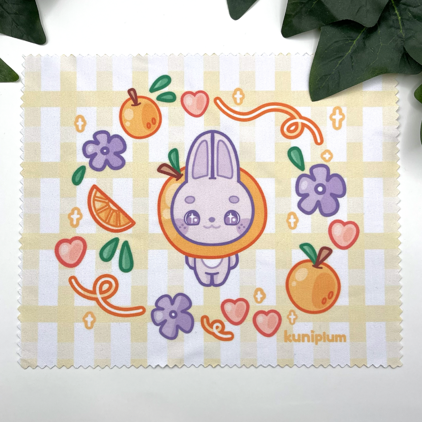 Orange Bunny Lens Cloth