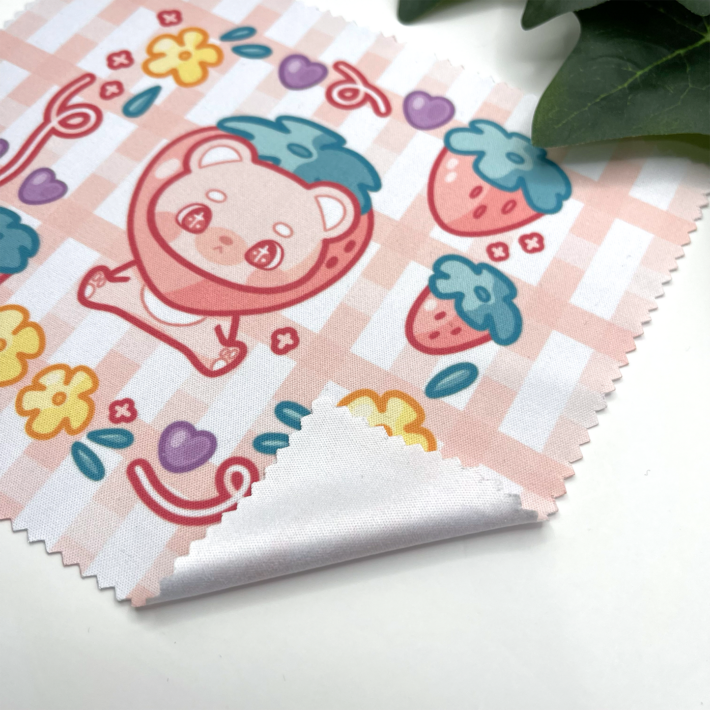 Strawberry Bear Lens Cloth