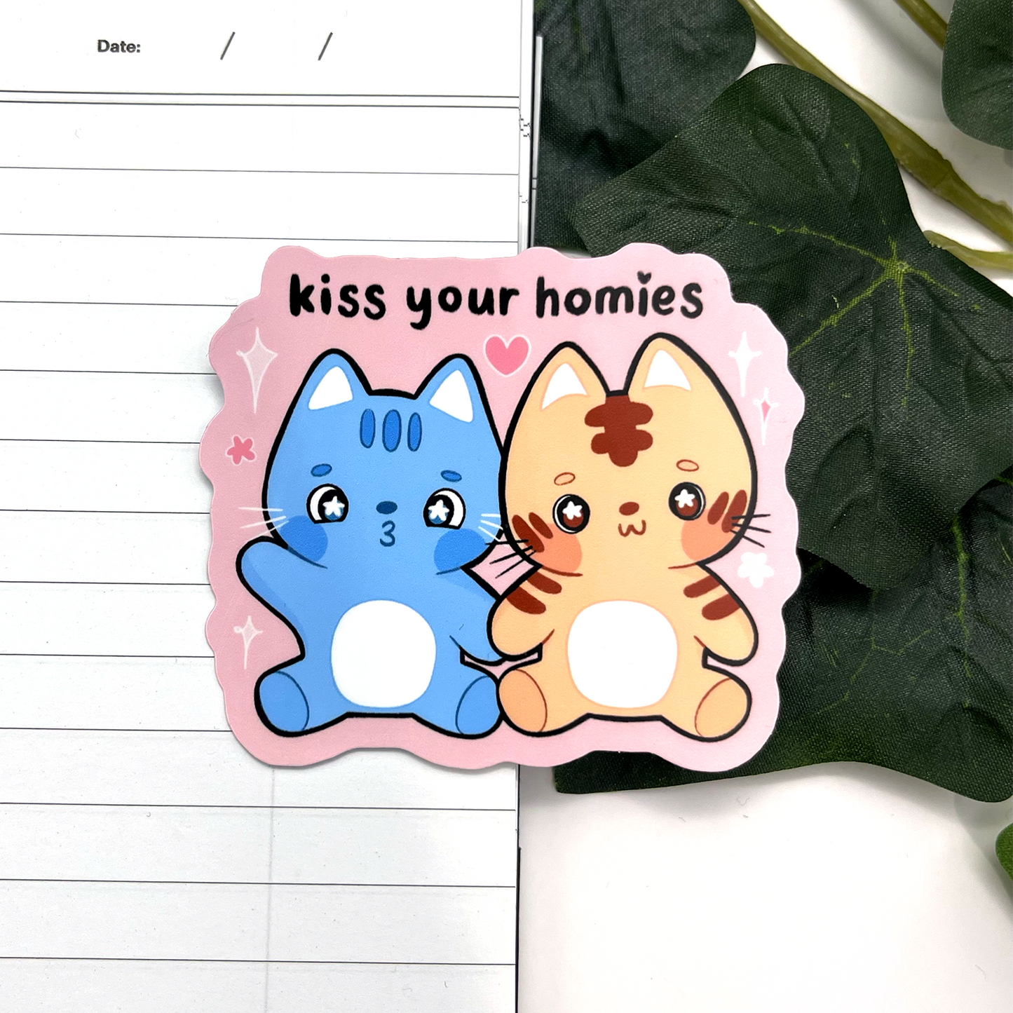 Kiss Your Homies | Vinyl Sticker