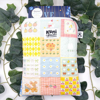 Small Vintage Style Patchwork Quilted Book Sleeve