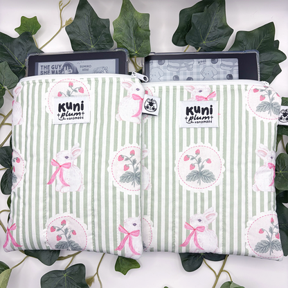 Strawberry Garden Quilted eReader Sleeve