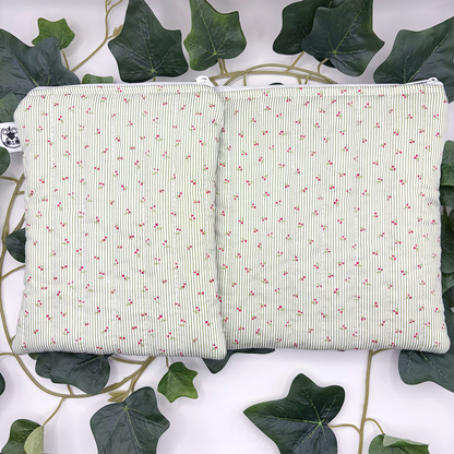 Green Cherry Quilted eReader Sleeve
