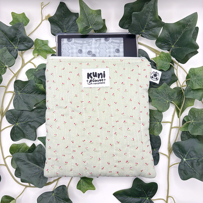 Green Cherry Quilted eReader Sleeve