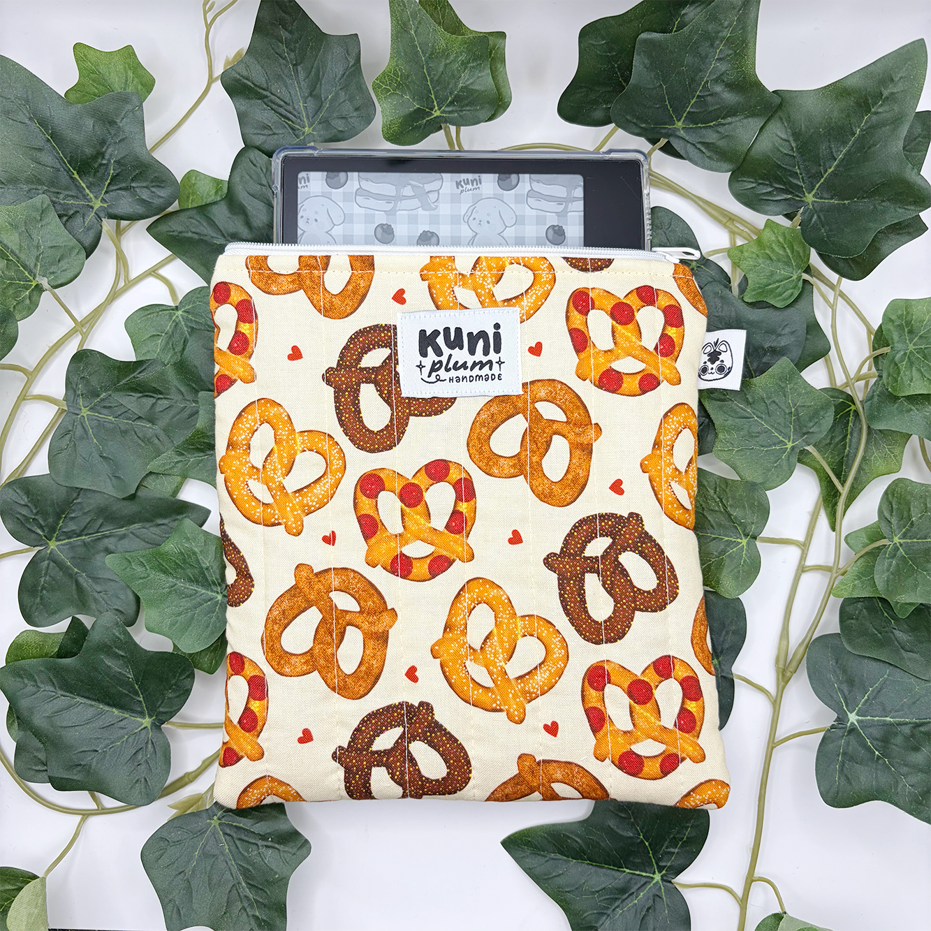 Pretzels Quilted eReader Sleeve