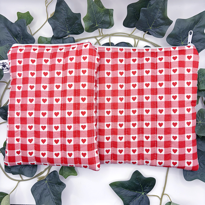 Red Hearts Quilted eReader Sleeve