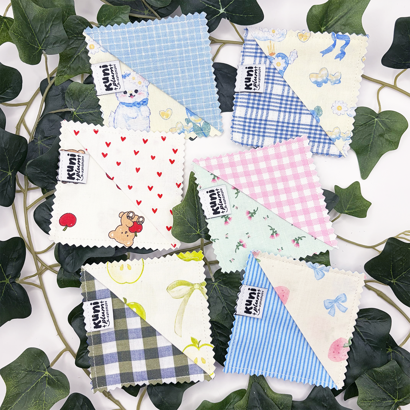 Fabric Corner Bookmark (Random Design)