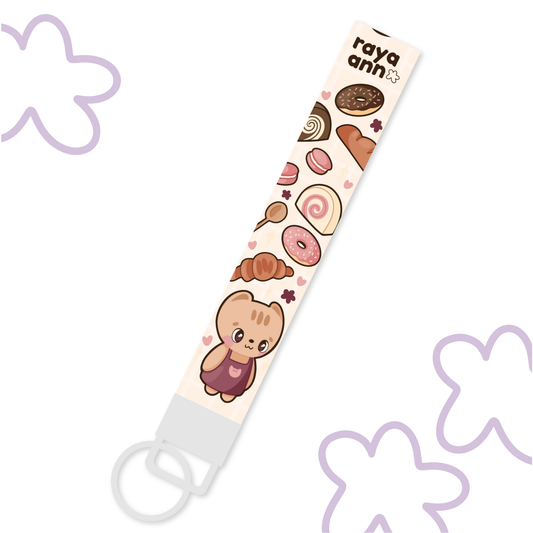 Quokka's Bakery Lanyard Keychain