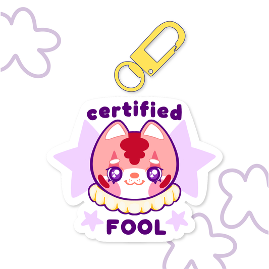 Certified Fool Acrylic Keychain