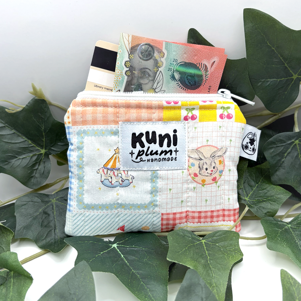 Vintage Style Patchwork Quilted Pouch Wallet
