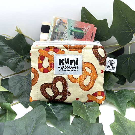Pretzel Quilted Pouch Wallet