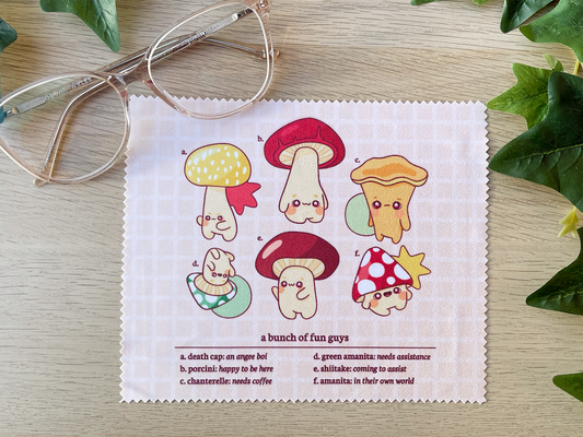 A Bunch of Fun Guys Lens Cloth
