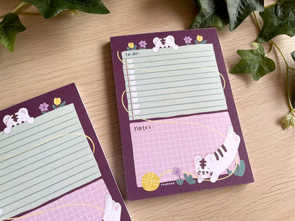 Tiger Organiser Notepad | A6 Planner Note Pad
