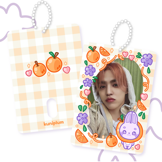 Orange Bunny Photocard Holder