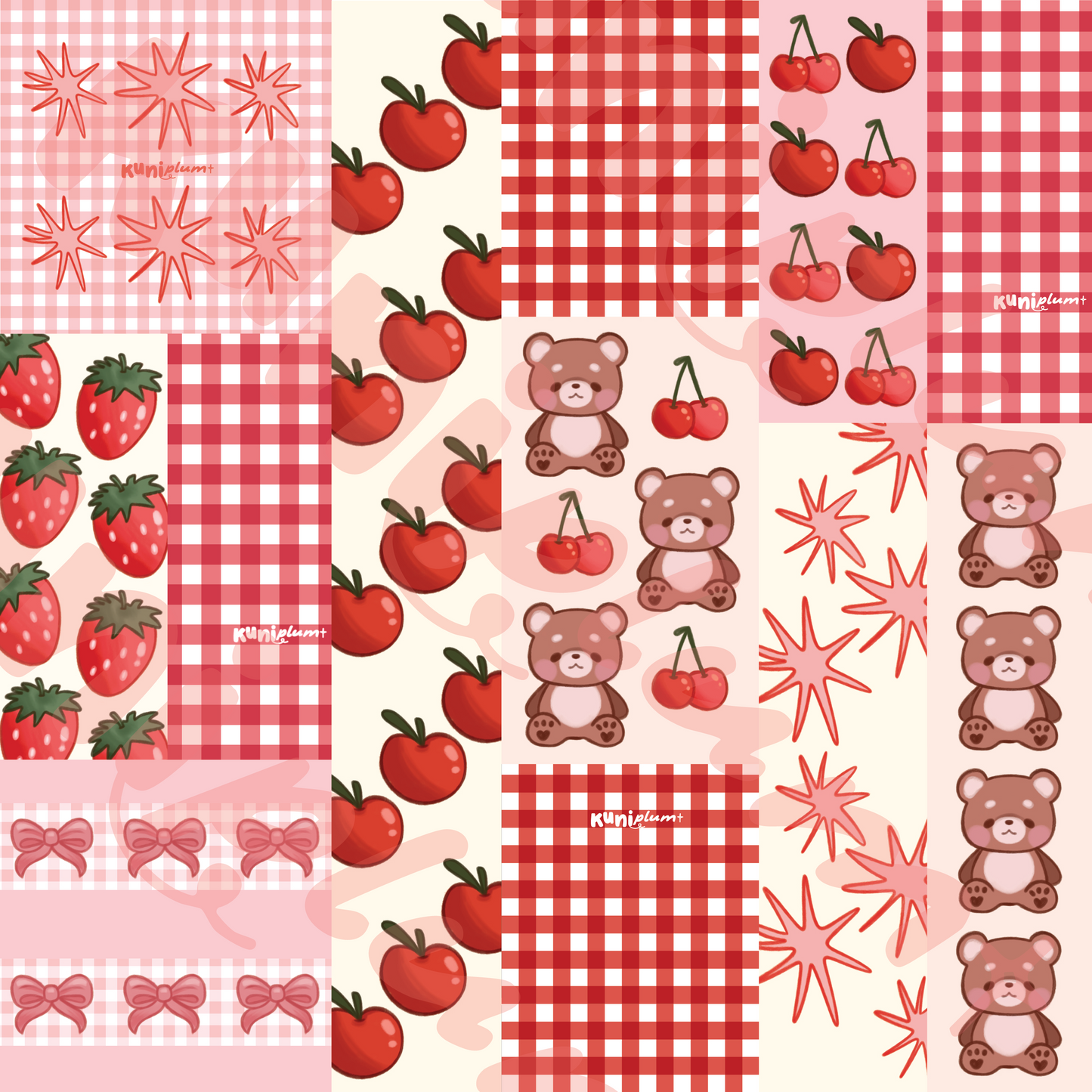 [ALL ITEMS] Red Patchwork
