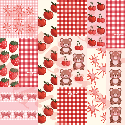 [ALL ITEMS] Red Patchwork