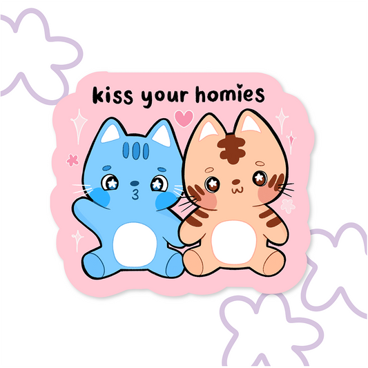 Kiss Your Homies | Vinyl Sticker